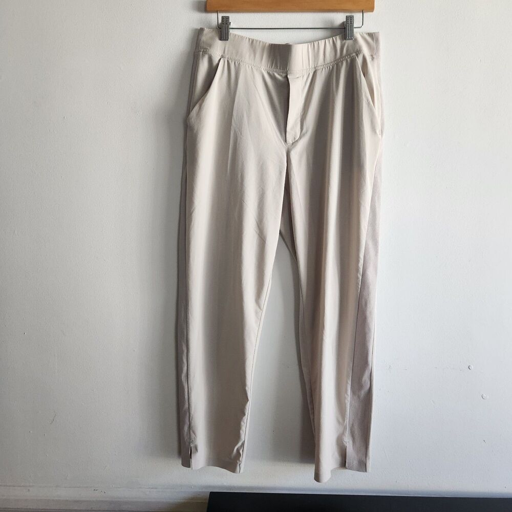 Athleta Brooklyn Mid Rise Ankle Pants Sz 12 in Abalone lightweight pull on